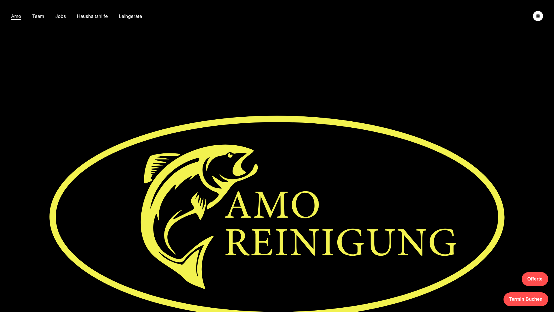 Vorschau der Website amo-reinigung.ch